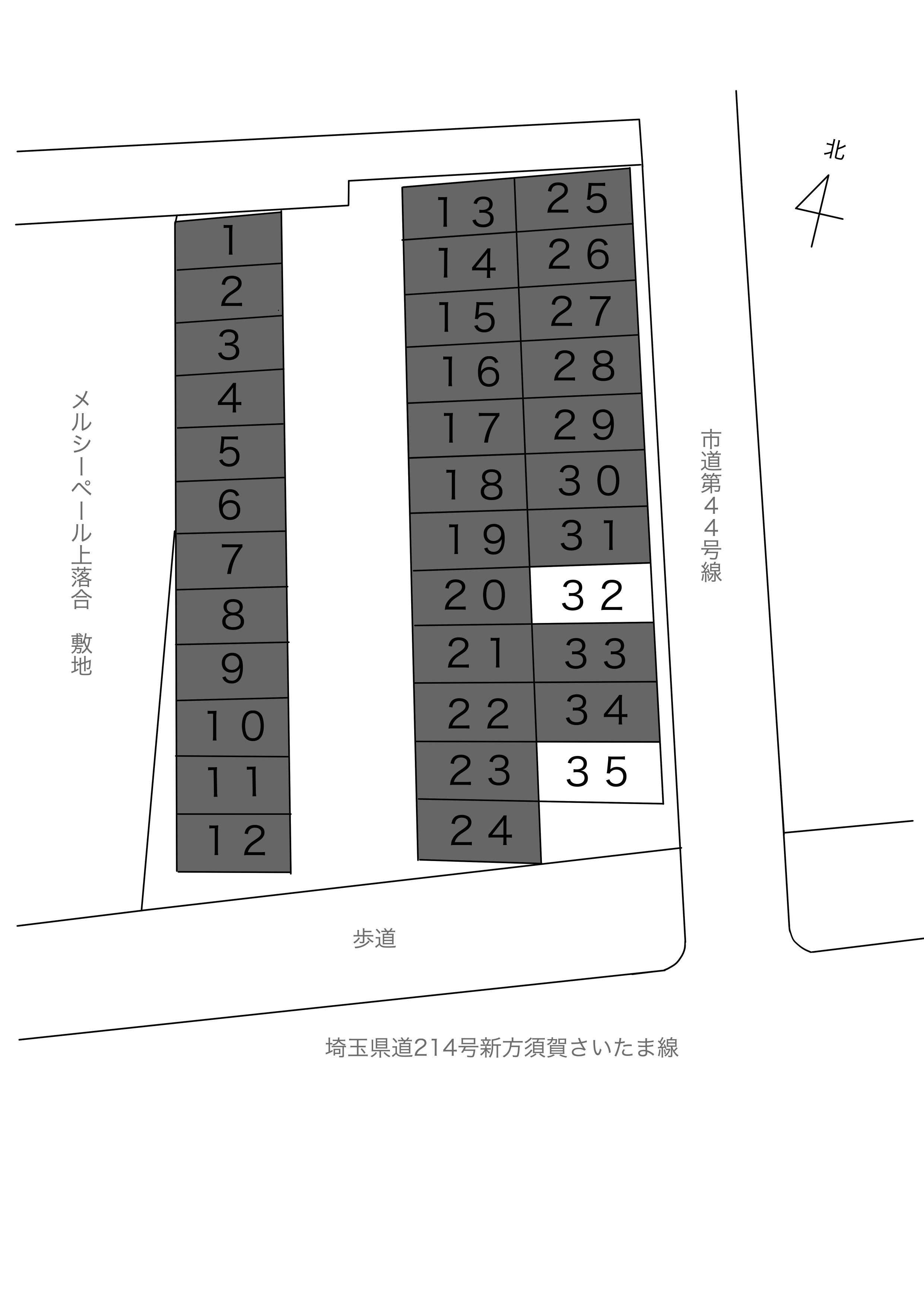 上落合橋本昭司駐車場配車図